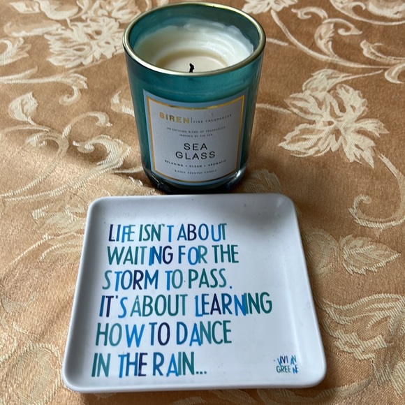 Candle and dish - Picture 2 of 4